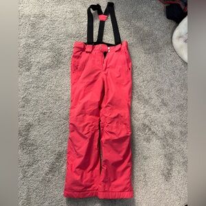 Dare2b Kids Bright Red/Pink Bib Snow Pants
